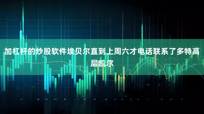 加杠杆的炒股软件埃贝尔直到上周六才电话联系了多特高层凯尔
